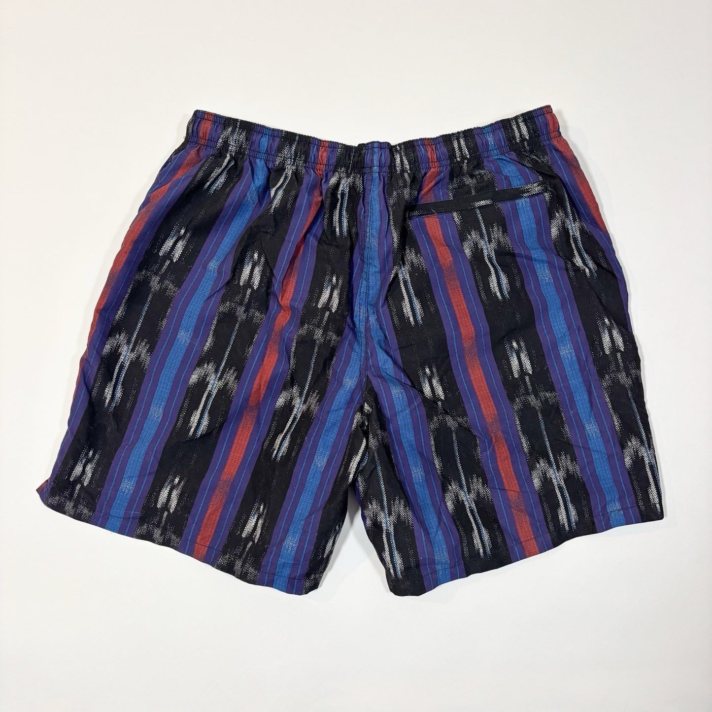 Stussy Ikat Stripe Water Short Swim Trunks Black 113135 - XL