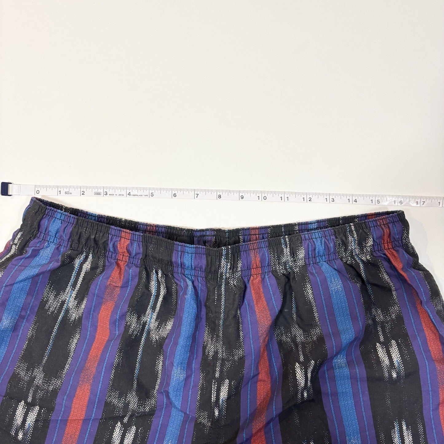 Stussy Ikat Stripe Water Short Swim Trunks Black 113135 - XL