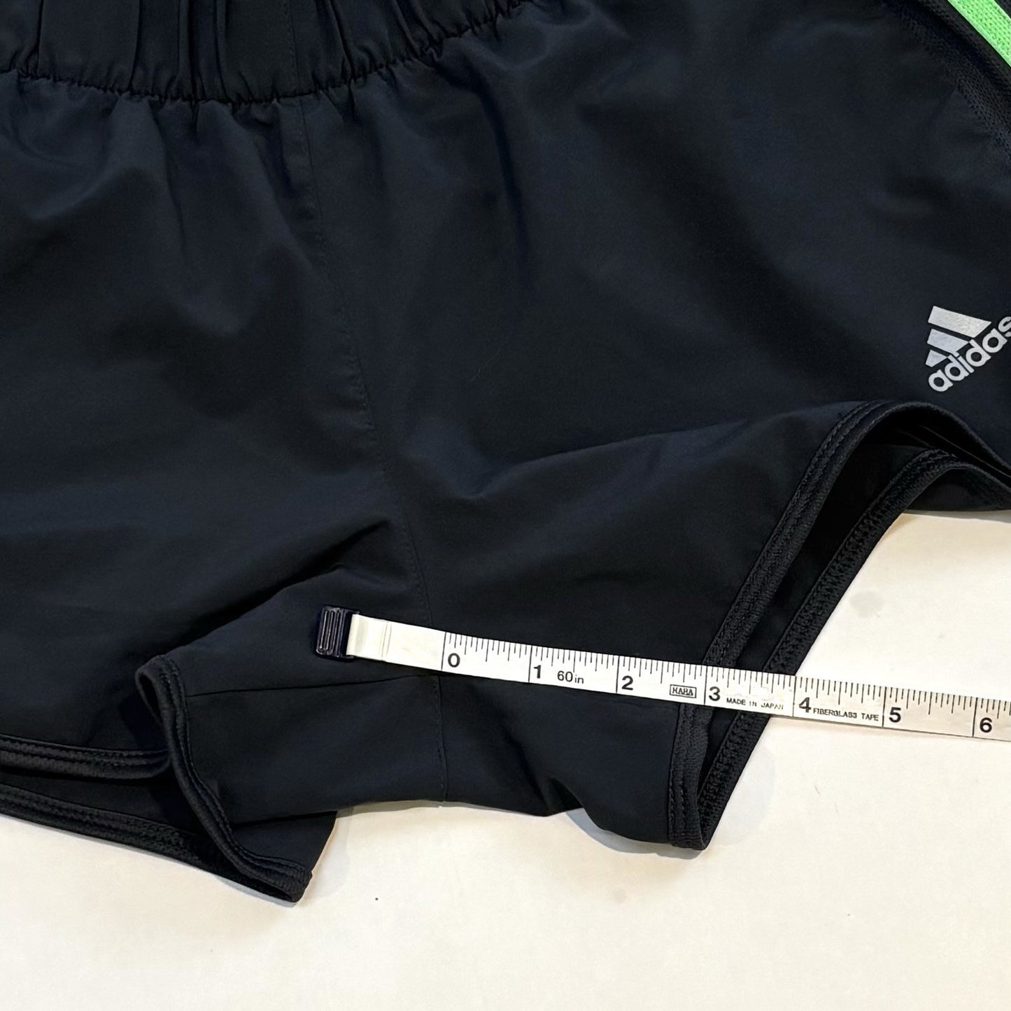 Adidas Climalite Shorts with Liner Slate Gray & Green - M