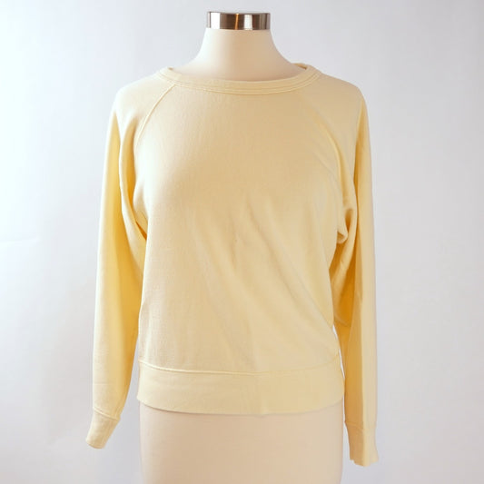 Everlane Butter Yellow Crewneck Pullover Sweatshirt - M