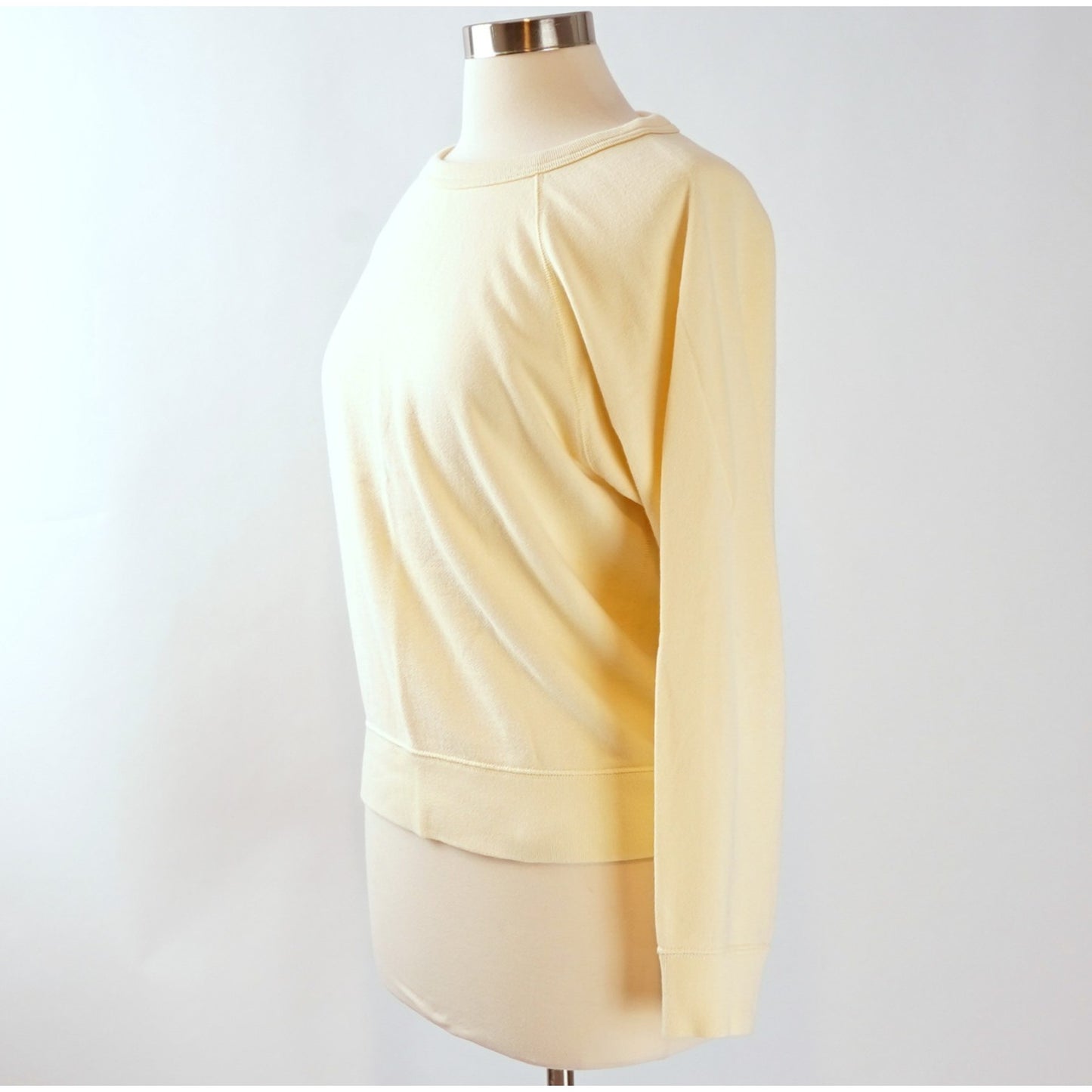 Everlane Butter Yellow Crewneck Pullover Sweatshirt - M