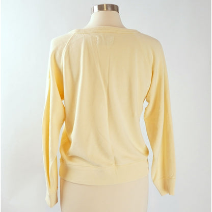 Everlane Butter Yellow Crewneck Pullover Sweatshirt - M