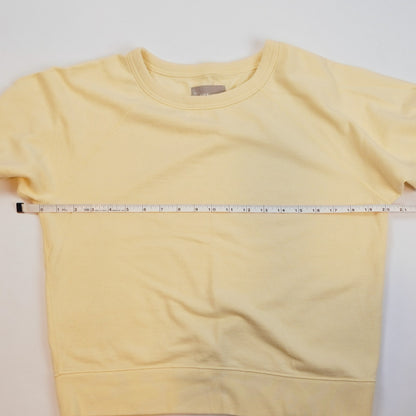 Everlane Butter Yellow Crewneck Pullover Sweatshirt - M