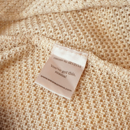 We are AMMA Cocoon Nursing Cover Shawl - Natural Beige