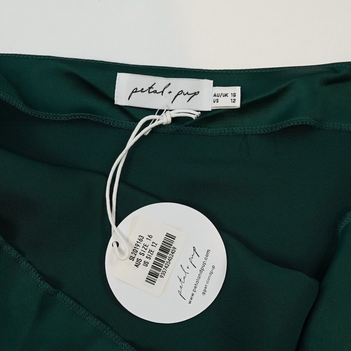 Petal + Pup Emerald Cyprus Midi Slip Dress - 12