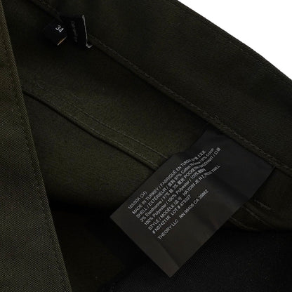 Theory Raffi Pants Slim Fit Straight Leg Olive Forest Green - 34