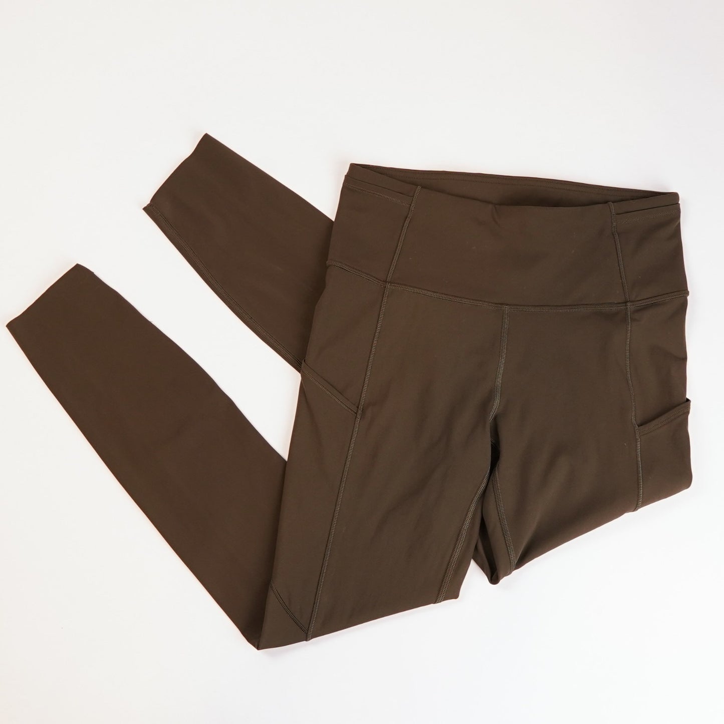 Lululemon Fast & Free Tight Leggings Dark Olive Green 25" - 6