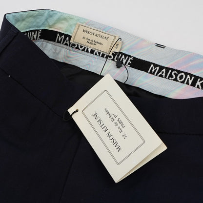 Maison Kitsune Paris 100% Wool Trouser Dress Pants Navy 34" Inseam - M