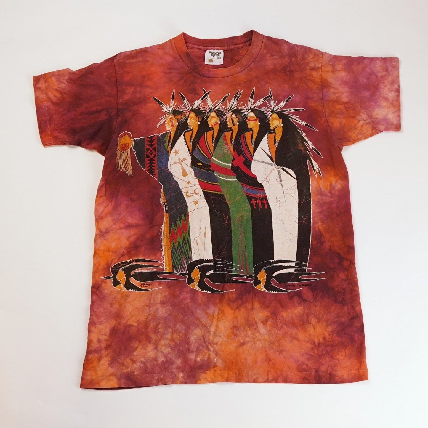 Vintage 90s The Mountain Native American Graphic Tee Single Stitch - Large