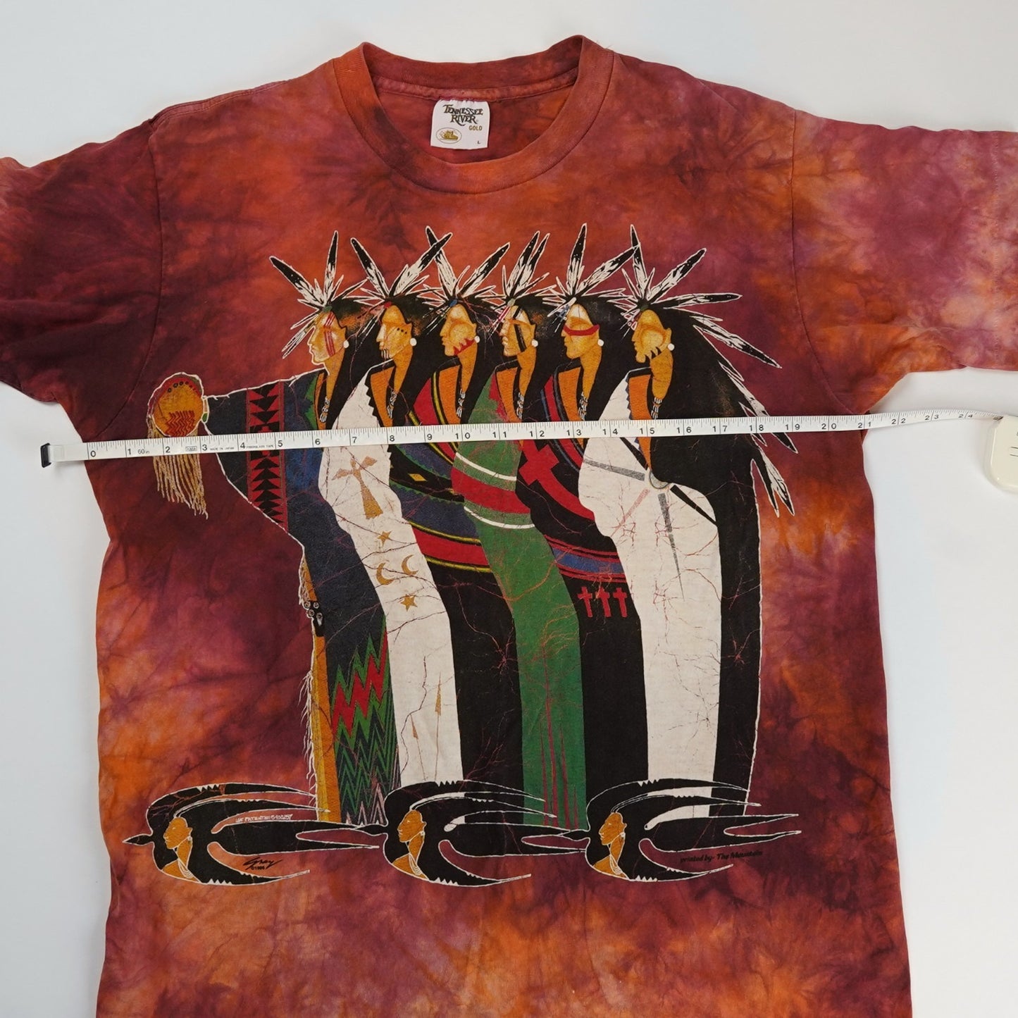 Vintage 90s The Mountain Native American Graphic Tee Single Stitch - Large