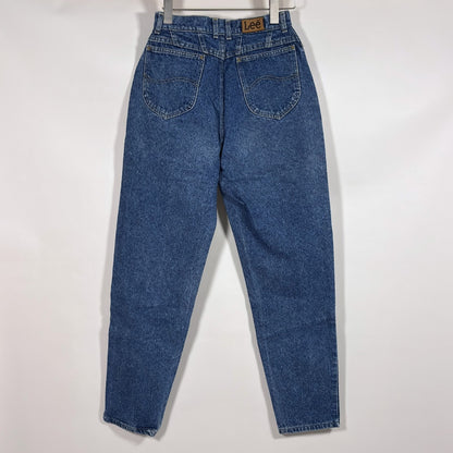 Vintage Lee Tapered Leg Mom Jeans 80s 90s Medium Wash - 10 Long
