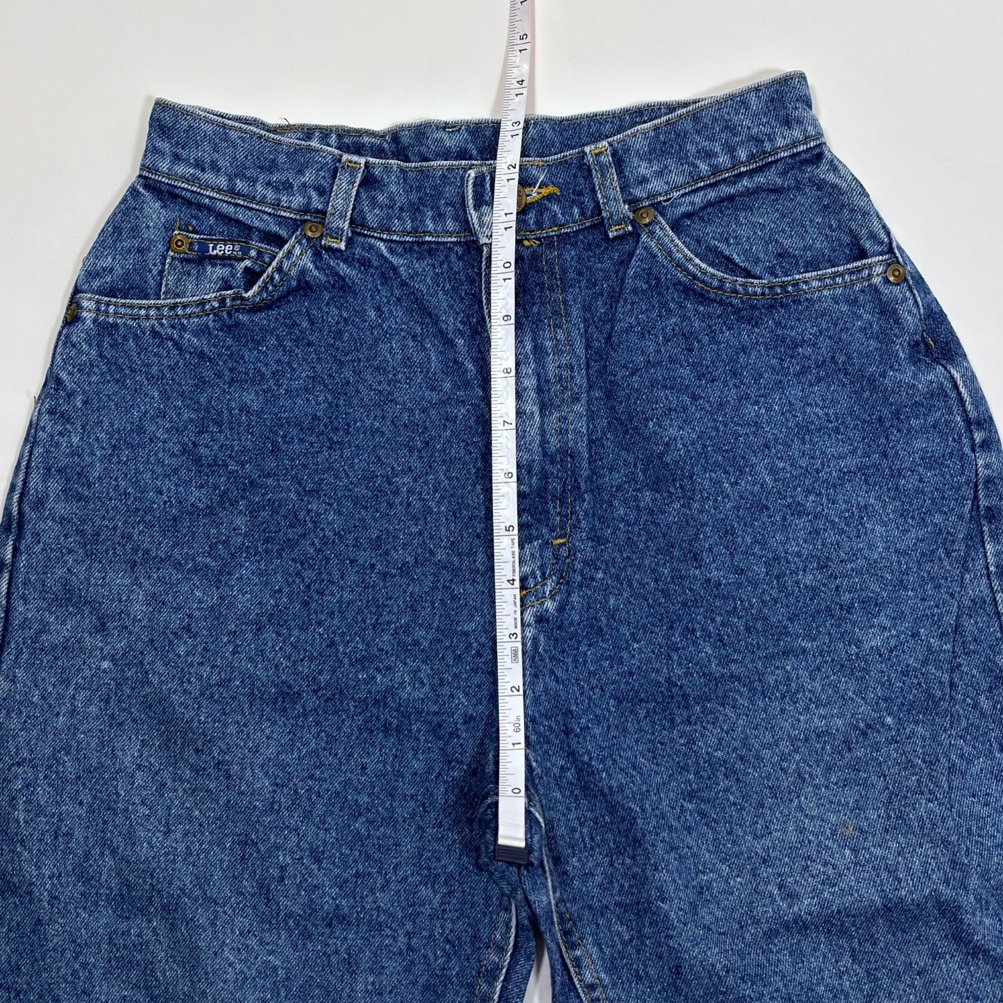 Vintage Lee Tapered Leg Mom Jeans 80s 90s Medium Wash - 10 Long