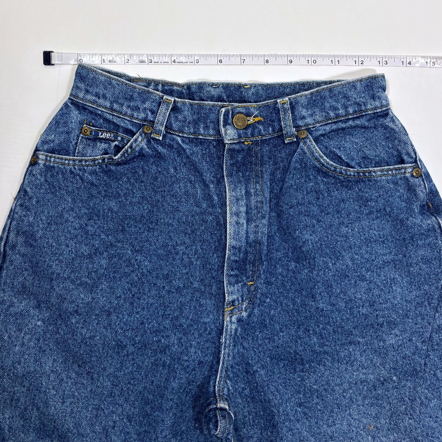Vintage Lee Tapered Leg Mom Jeans 80s 90s Medium Wash - 10 Long