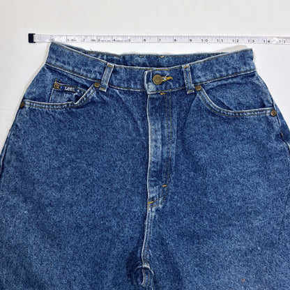 Vintage Lee Tapered Leg Mom Jeans 80s 90s Medium Wash - 10 Long