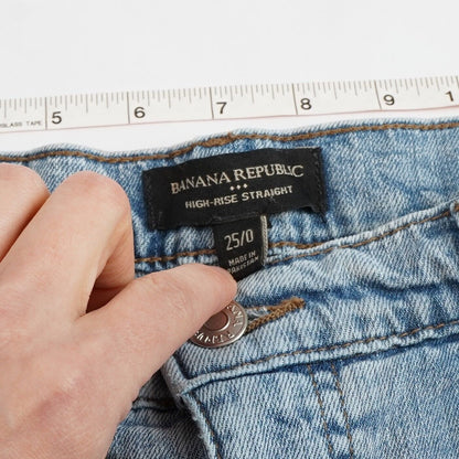 Banana Republic High Rise Straight Jeans - 0/25
