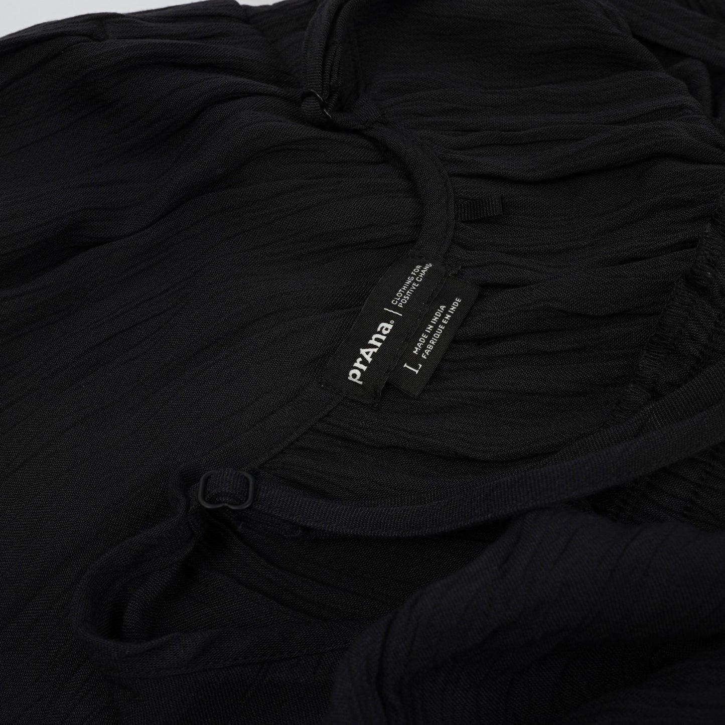 prAna Fernie Wide Leg Jumpsuit Black - L