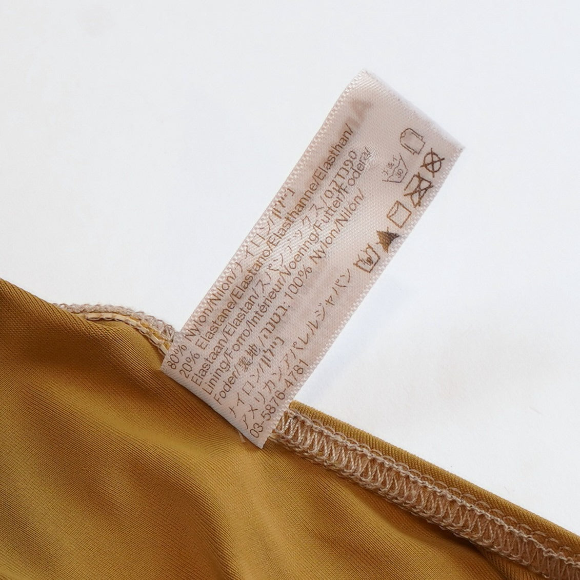 American Apparel One Piece Swimsuit High Cut Open Back Olive Green - M