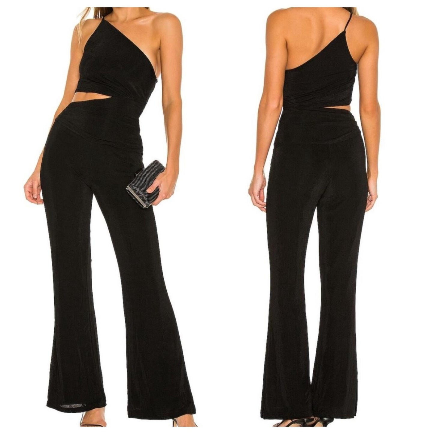 Misha Evelia Black Pantsuit Jumpsuit - 2