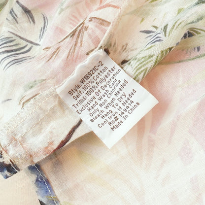 Johnny Was Boho Print Long Sleeve Peasant Blouse Top - S