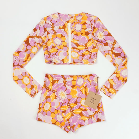 Stone Fox Swim Set - Liya Surf Top & Rio Short Bikini Bottom - S