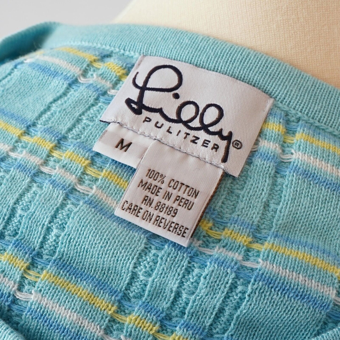Lilly Pulitzer Striped Cardigan - M - Vintage 90's