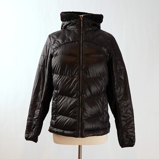 Women's Marmot Black Larkspur Hooded Down Puffer jacket - L