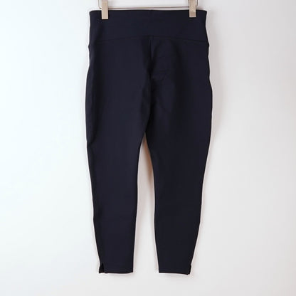 Spanx Ponte Ankle Length Slit Hem Leggings Navy - Large Petite