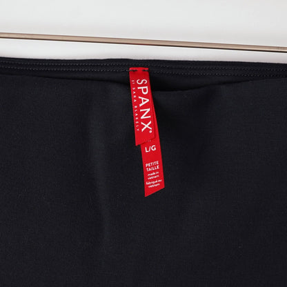 Spanx Ponte Ankle Length Slit Hem Leggings Navy - Large Petite