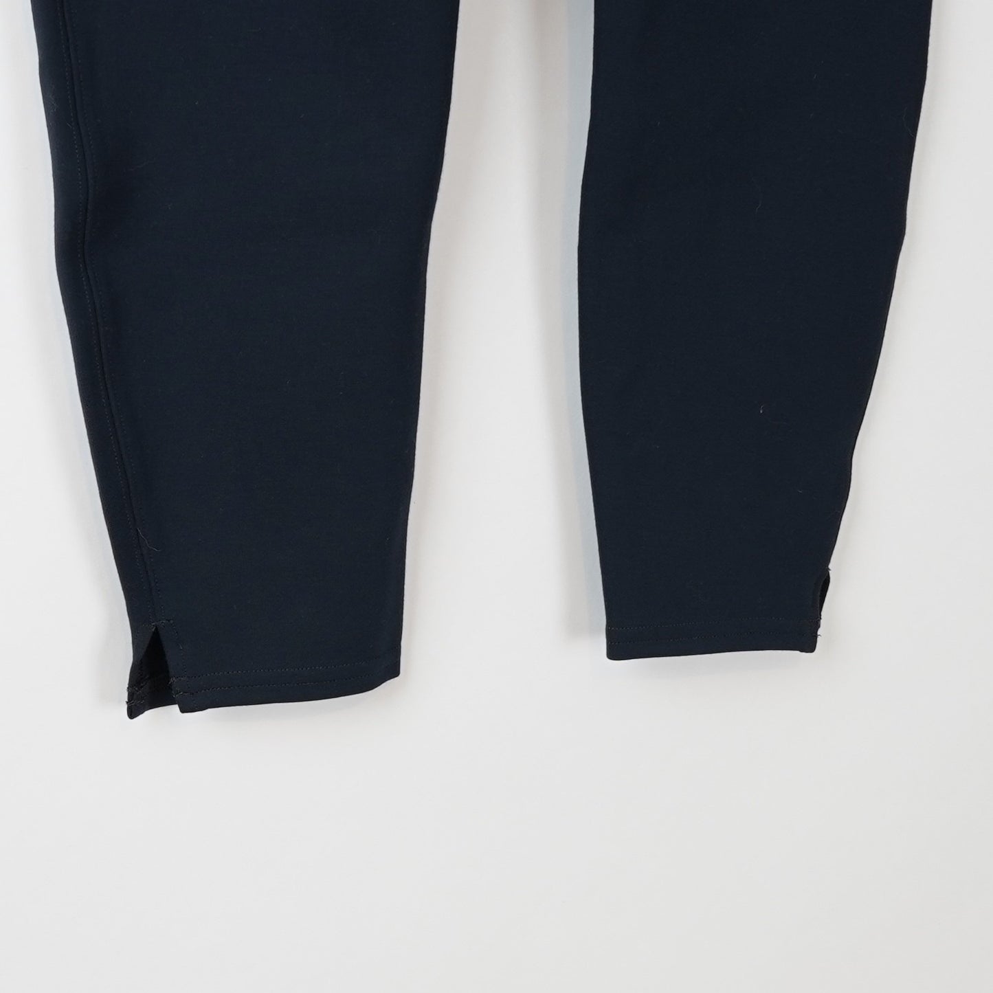 Spanx Ponte Ankle Length Slit Hem Leggings Navy - Large Petite