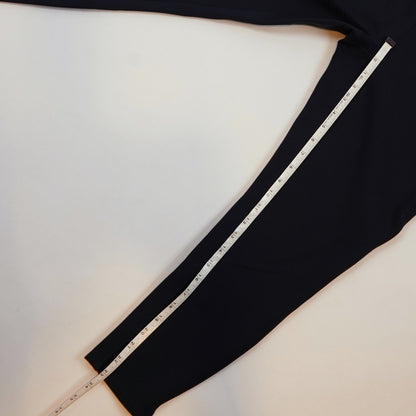 Spanx Ponte Ankle Length Slit Hem Leggings Navy - Large Petite