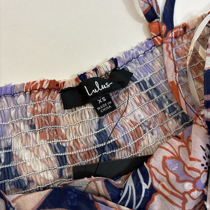 Lulus Floating Through Flowers Multi Floral Two-Piece Midi Dress - XS