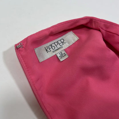 Kasper Bubblegum Pink Sleeveless Sheath Dress - 12