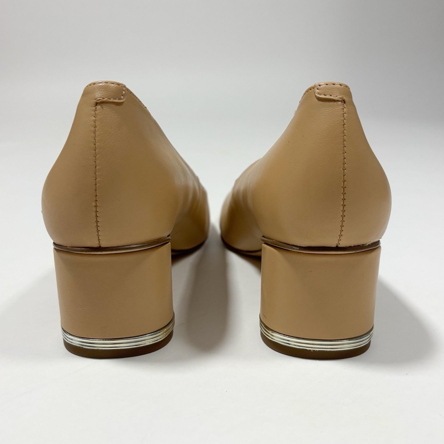 Franco Sarto Pisa Square Toe Pump Tan Nude Beige - 8.5