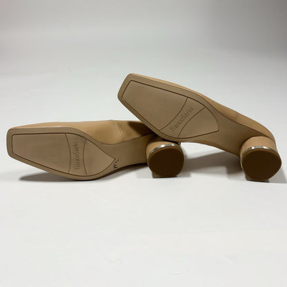Franco Sarto Pisa Square Toe Pump Tan Nude Beige - 8.5