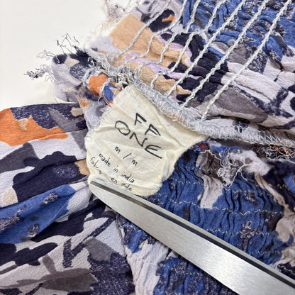 Free People One Wide Leg Flare Pants Purple Blue Floral - M