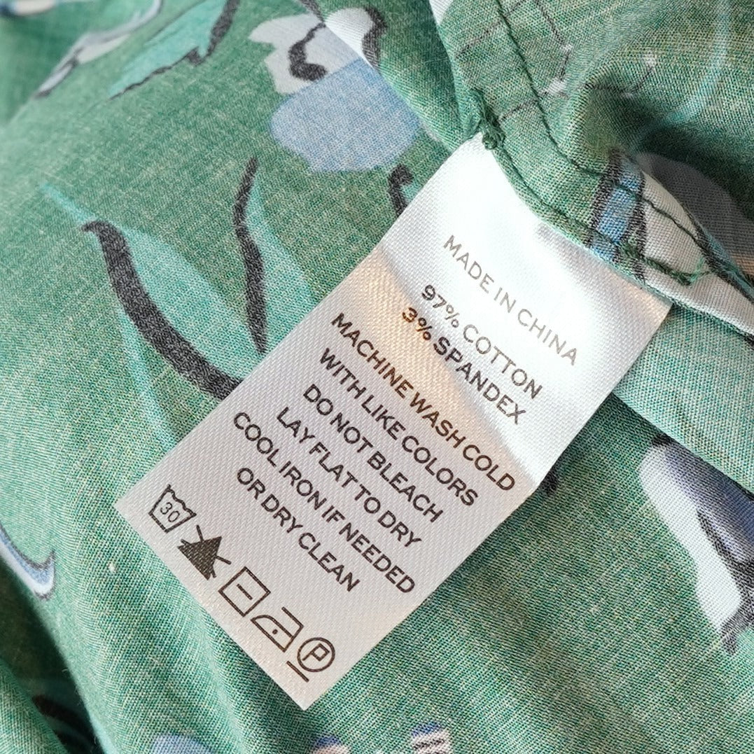 Hill House Home Katherine Nap Dress in Emerald Floral Space - M