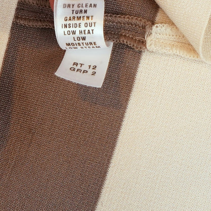 St John Knit Sleeveless Sheath Dress High Neck Cafe Brown - 6