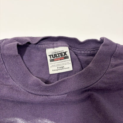 Kenny Rogers World Tour Concert Graphic T-Shirt Purple Vintage 90s - XL