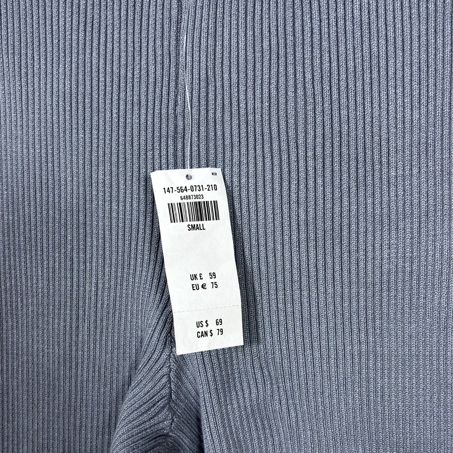 Abercrombie & Fitch Ribbed Split Hem Flare Leggings Pants Dusty Blue - S