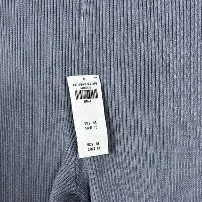 Abercrombie & Fitch Ribbed Split Hem Flare Leggings Pants Dusty Blue - S