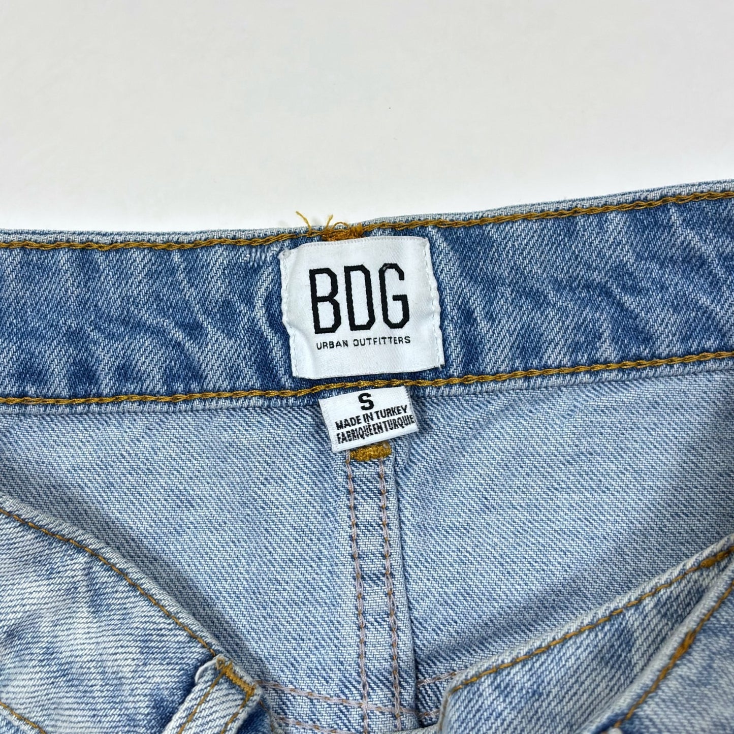 Urban Outfitters BDG Asymmetrical Cross Wrap Distressed Denim Skirt - S