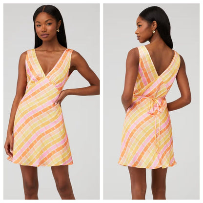 Peppermayo Audrey Vintage Slip Dress Splice Check - 6