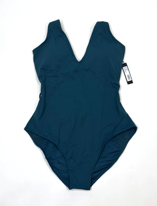 TA3 Plungey Shapewear Swimsuit Teal - 3X