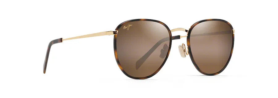 Maui Jim Noni Polarized Aviator Sunglasses Tortoise with Gold