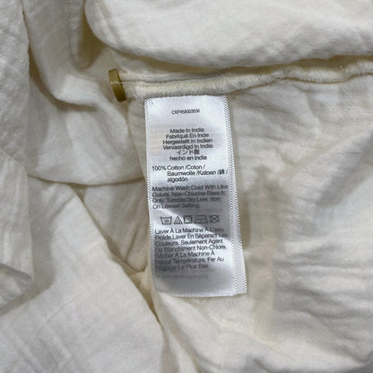Madewell Lightestspun Gauze Cover-Up Maxi Shirtdress Cream - Large