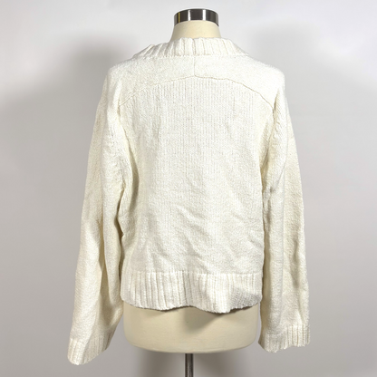 Abercrombie &amp; Fitch Chenille Chunky Knit Cardigan Sweater - XL