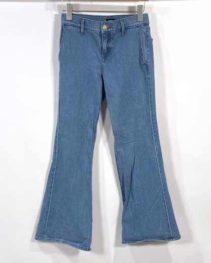 Express 70s Flare Mid Rise Jeans Light Wash - 0