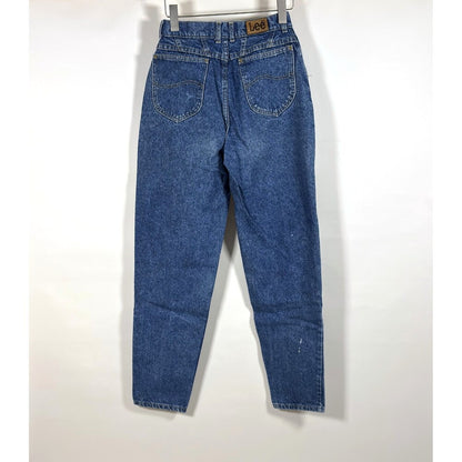 Vintage Lee Tapered Leg Mom Denim Jeans 80s 90s Medium Wash - 25