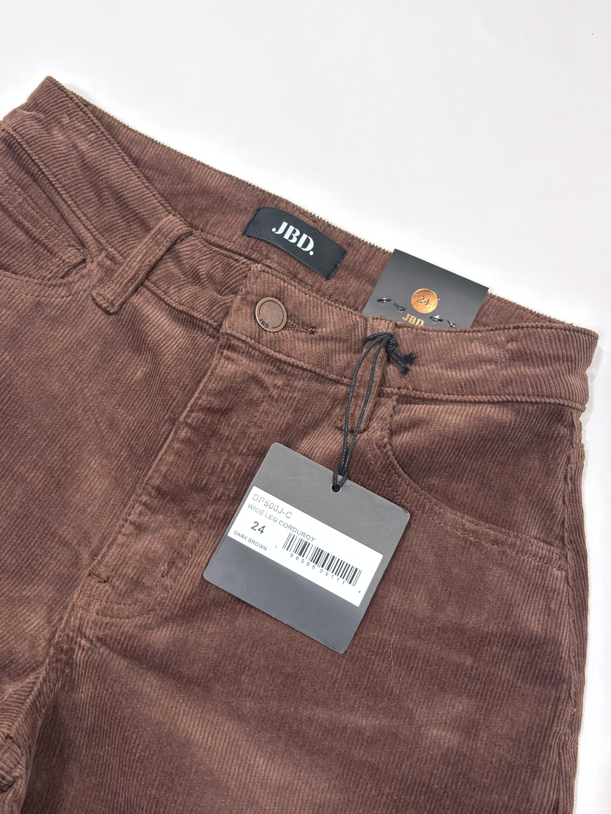 Just Black Denim JBD Brown Corduroy Wide Leg Pants - 24