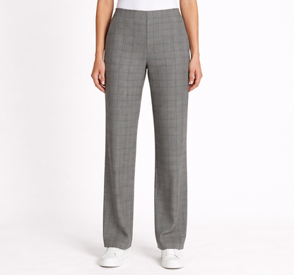 Nine West The Neo Classic Plaid Straight Leg Trouser Pants - 2